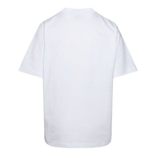 T-shirt bianca con stampa foto                                                                                                                         davanti