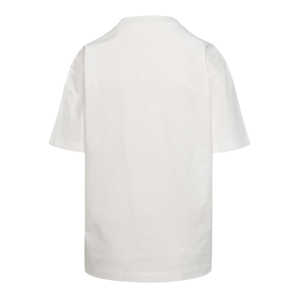T-shirt bianca con stampa logo                                                                                                                         davanti