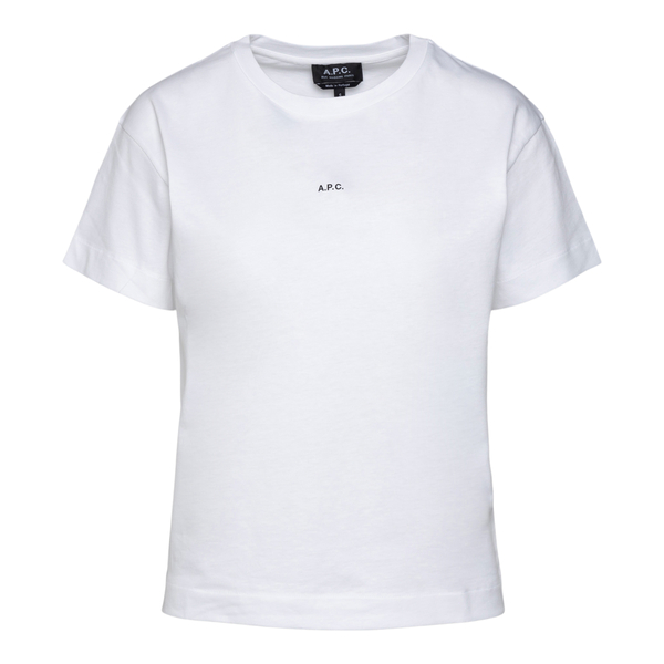 White T-shirt with small logo print                                                                                                                   A.p.c. F26937 back
