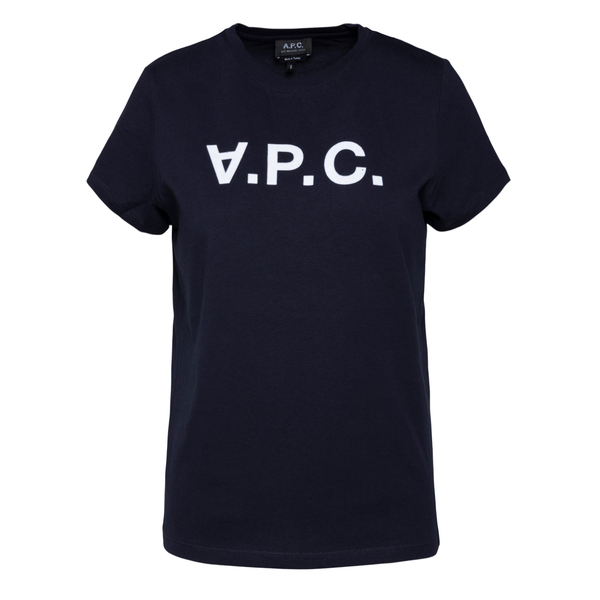 Dark blue T-shirt with logo                                                                                                                           A.p.c. F26944 front