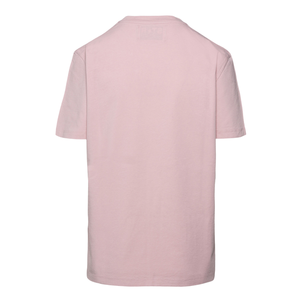 T-shirt rosa con stella                                                                                                                                davanti