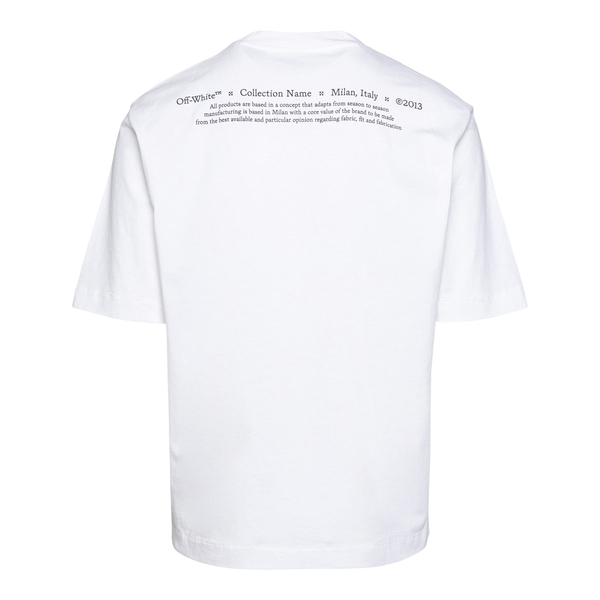 T-shirt bianca con stampa dipinto                                                                                                                      davanti
