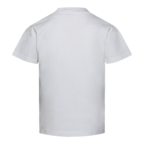 T-shirt bianca con orsetto                                                                                                                             davanti