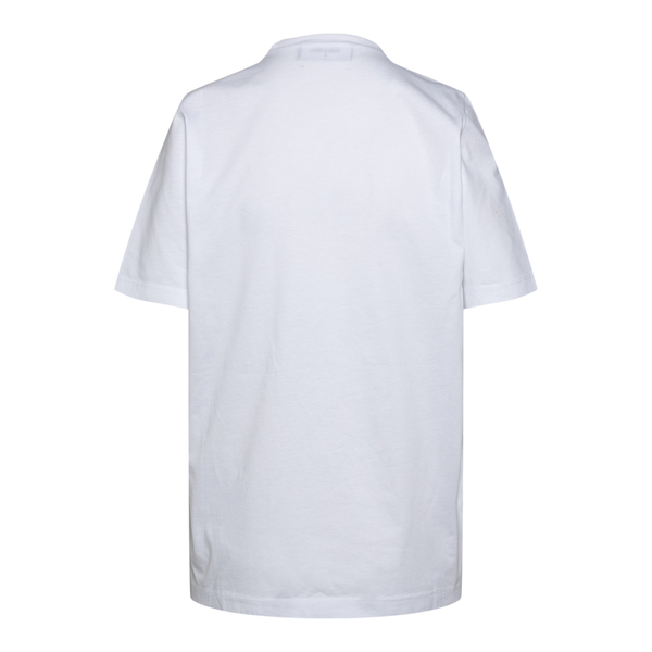 T-shirt bianca con ampia stampa logo                                                                                                                   davanti