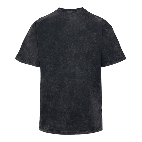 T-shirt nera con stampa grafica                                                                                                                        davanti