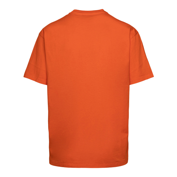 T-shirt arancione con logo                                                                                                                             davanti