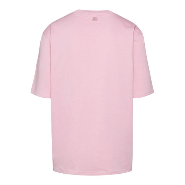 T-shirt rosa con logo                                                                                                                                  davanti
