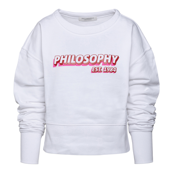 Sweatshirt with front print                                                                                                                           Philosophy 1707 front