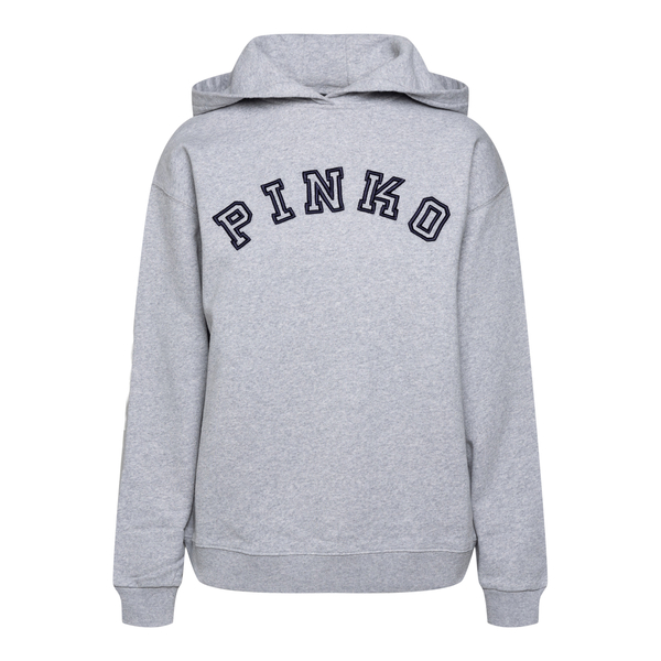 Grey sweatshirt with brand name                                                                                                                       Pinko 1G1760 front
