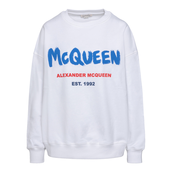 Crewneck sweatshirt with print                                                                                                                        Alexander Mcqueen 659975 back