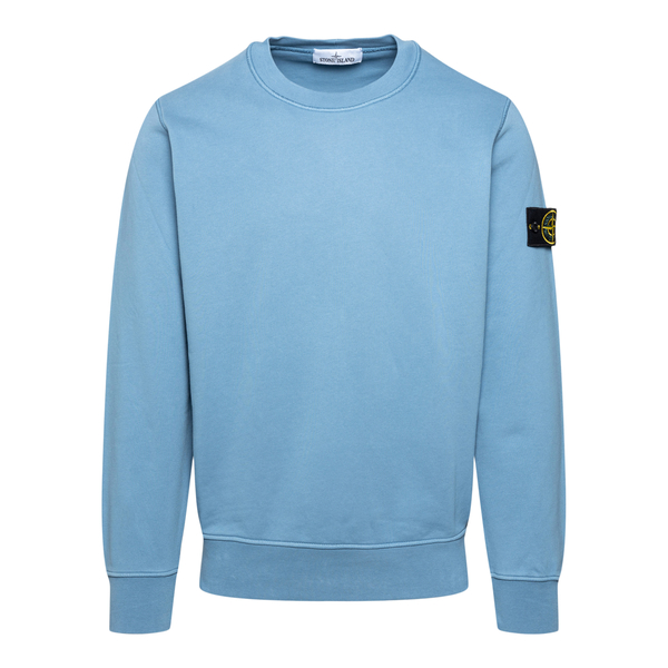 Light blue sweatshirt with logo                                                                                                                       Stone Island 7615630 front