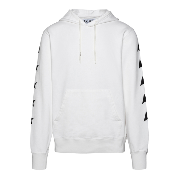 White sweatshirt with star print                                                                                                                      Golden Goose GMP00939 front