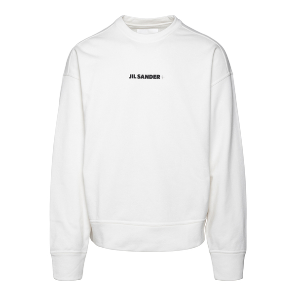 White sweatshirt with brand name                                                                                                                      Jil Sander JPUU707532 front