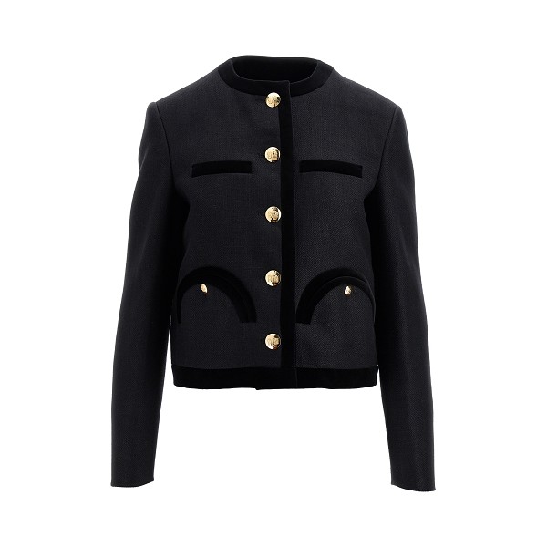 Little Puffy GIA Tweed Jacket + Black 2XL