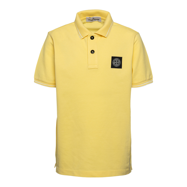 Yellow polo shirt with logo                                                                                                                           Stone Island 761621348_ front