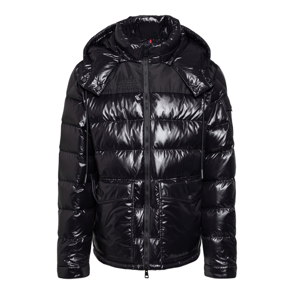 Down jacket with nylon detail                                                                                                                         Moncler 1A00104 back
