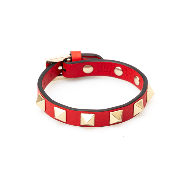 Red bracelet with studs                                                                                                                               Valentino Garavani XW2J0255 back
