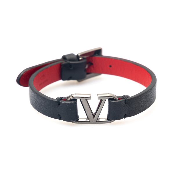 Leather bracelet with logo                                                                                                                            Valentino Garavani XY2J0M67 front