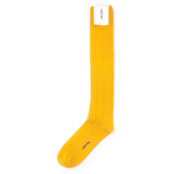 Yellow ribbed socks                                                                                                                                   Ant 45 21F10 front