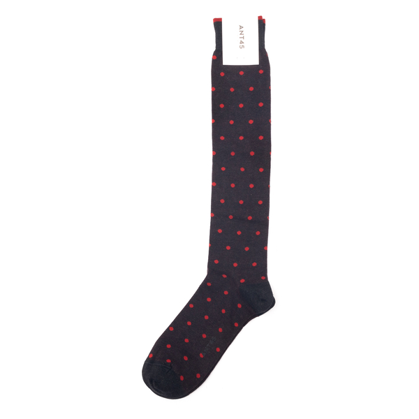 Grey socks with red polka dots                                                                                                                        Ant 45 21F14L back