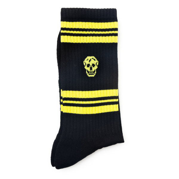 Socks with skull and stripes                                                                                                                          Alexander Mcqueen 573458 front