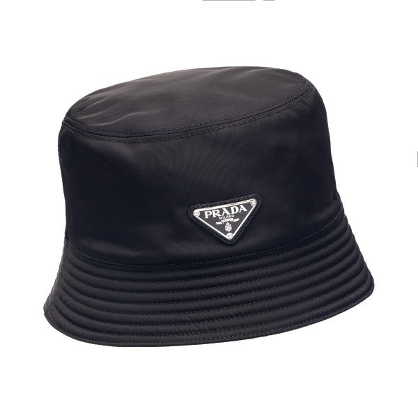 prada black bucket hat