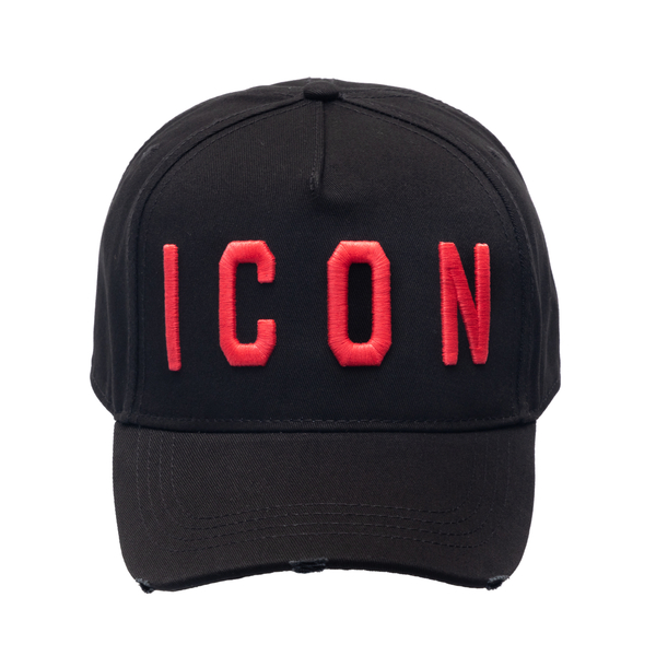 Black baseball cap with logo embroidery                                                                                                               Dsquared2 BCW4001 back