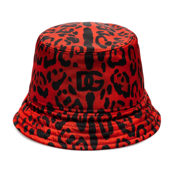 Red animalier bucket hat                                                                                                                              Dolce&gabbana GH701A front