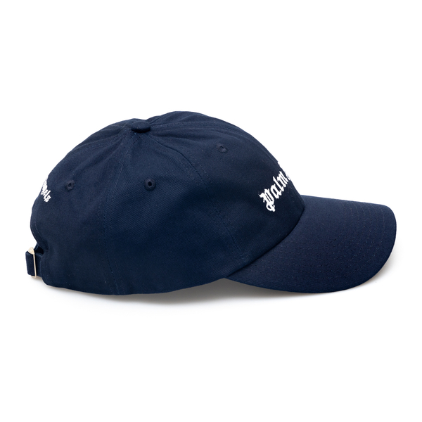 Cappello da baseball blu con logo                                                                                                                      davanti