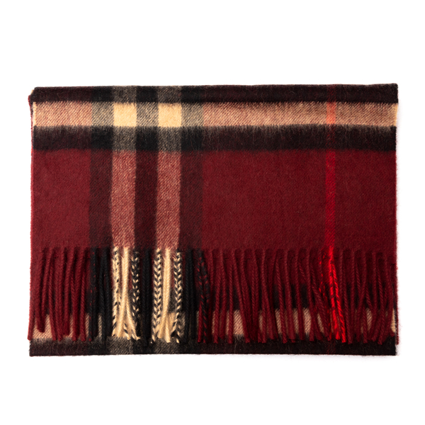 Red tartan scarf                                                                                                                                      Burberry 8021695 front