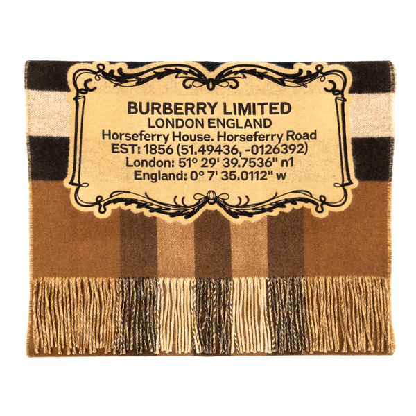Beige tartan scarf                                                                                                                                    Burberry 8049732 back