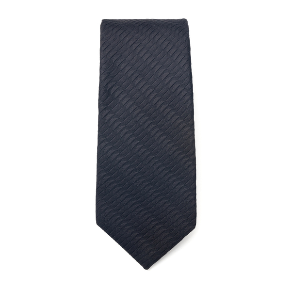 Cravatta nera con pattern geometrico                                                                                                                  Emporio Armani 340075 retro