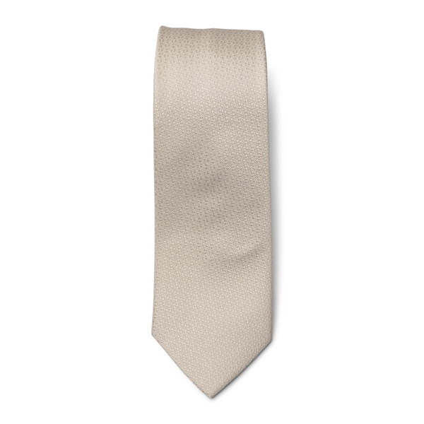 Cravatta beige con texture                                                                                                                            Tagliatore TIE fronte