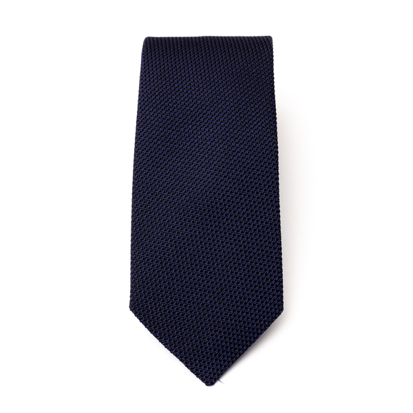 Cravatta blu con texture                                                                                                                              Tagliatore TIE retro