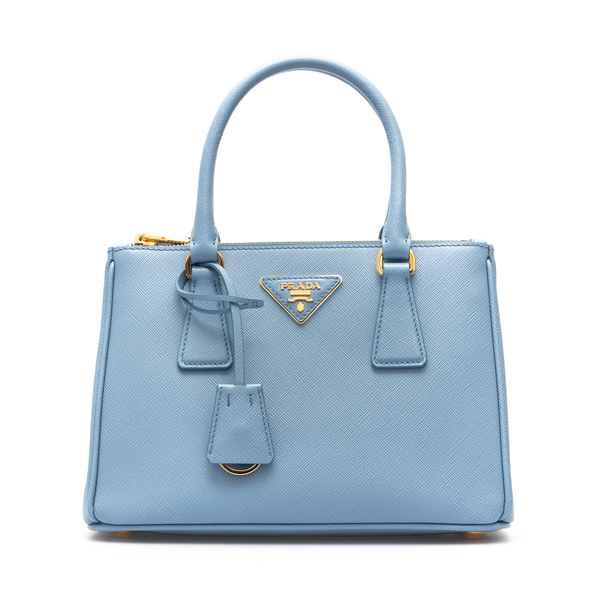 Light blue handbag with logo                                                                                                                          Prada 1BA896 back
