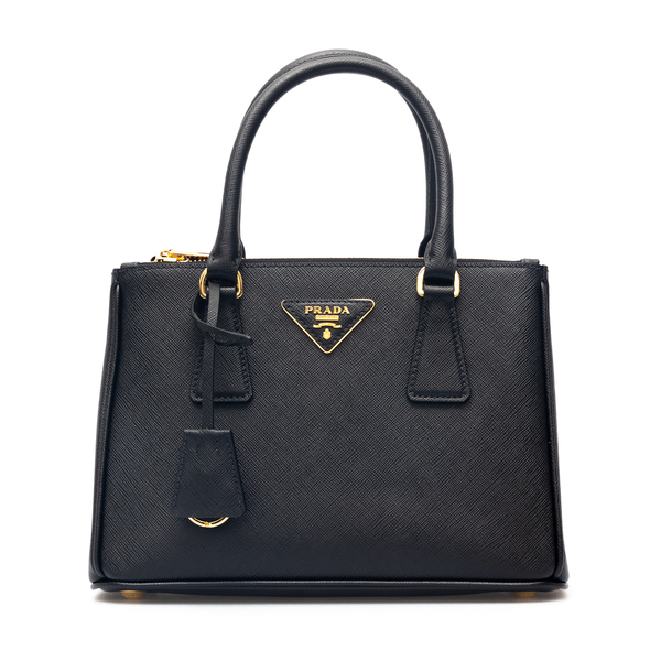 Black handbag with logo plaque                                                                                                                        Prada 1BA896 back