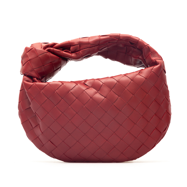 Red braided handbag                                                                                                                                   Bottega Veneta 651876 back