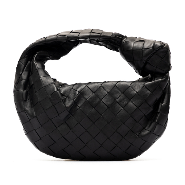 Bottega Veneta Logo Webbing Mini Double Knot Bag - Black Handle Bags,  Handbags - BOT178940