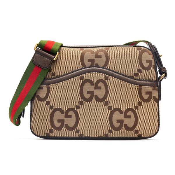Beige shoulder bag with logo pattern                                                                                                                  Gucci 675891 back