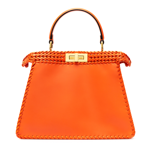 Orange handbag with intertwining                                                                                                                      Fendi 8BN321 front
