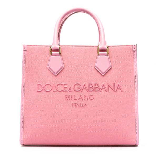 Pink handbag with brand name                                                                                                                          Dolce&gabbana BB2012 front