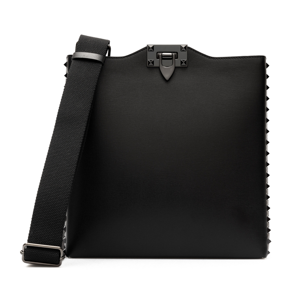 Borsa messenger nera con borchie                                                                                                                      Valentino Garavani XY2B0B42 retro