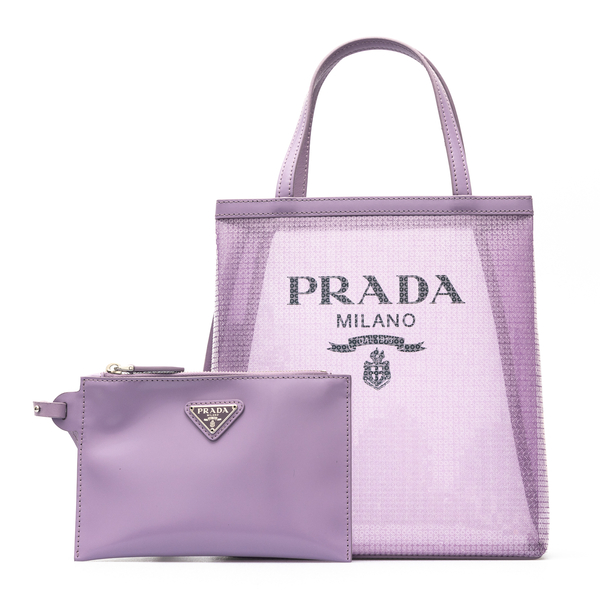 Mesh bag with sequins                                                                                                                                 Prada 1BG417 back