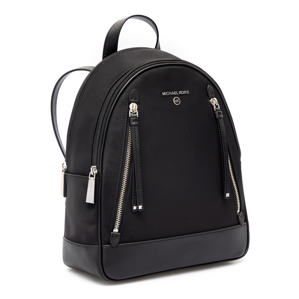 Nylon backpack with silver logo Michael Kors | Ratti Boutique