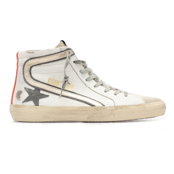 White sneakers with worn effect star                                                                                                                  Golden Goose GMF00115 front