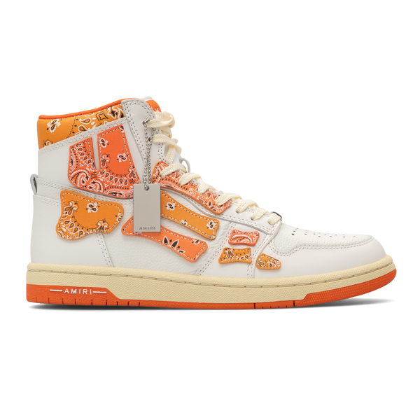 High leather sneakers with printed details                                                                                                            Amiri PS22MFS016 back