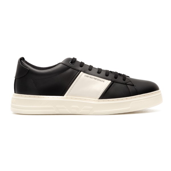 Sneakers nere con fascia a contrasto                                                                                                                  Emporio Armani X4X287 fronte