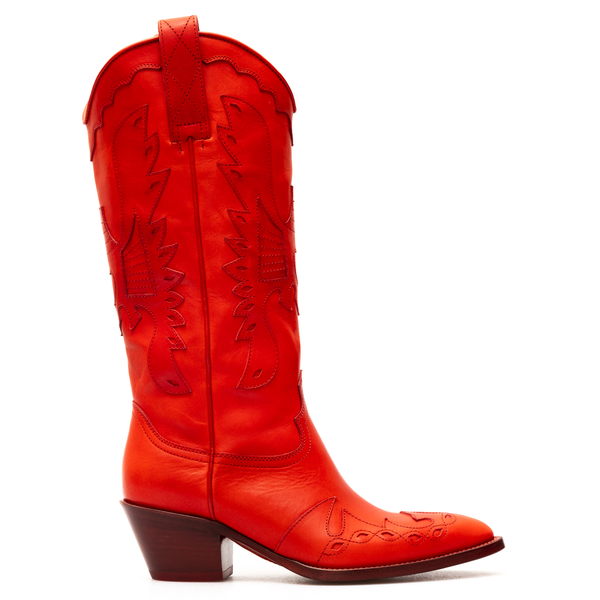 Red Texan style boots                                                                                                                                 Buttero BTR209 back