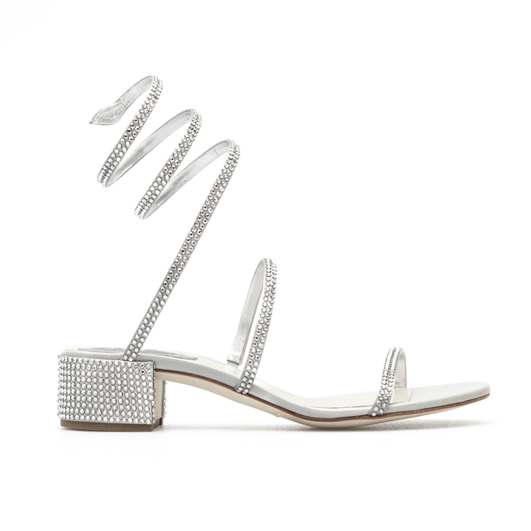 Sandals with crystals                                                                                                                                 Rene Caovilla C08671 front