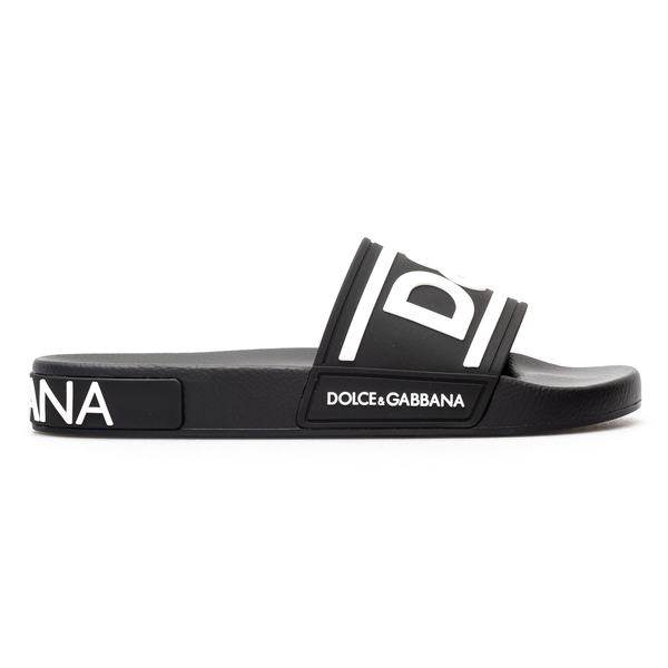Black slippers with logo                                                                                                                              Dolce&gabbana CS1991 back
